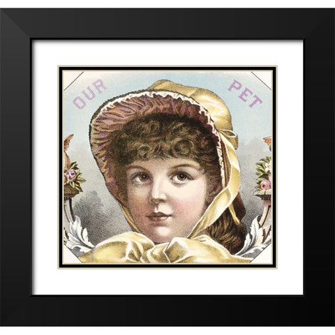 Our Pet Black Modern Wood Framed Art Print with Double Matting by Unknown