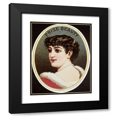 Prize Beauty Black Modern Wood Framed Art Print with Double Matting by Unknown