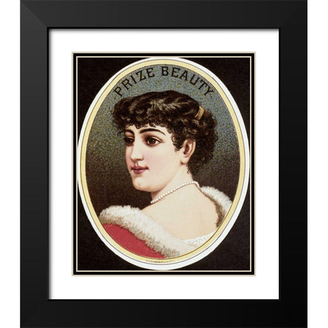 Prize Beauty Black Modern Wood Framed Art Print with Double Matting by Unknown