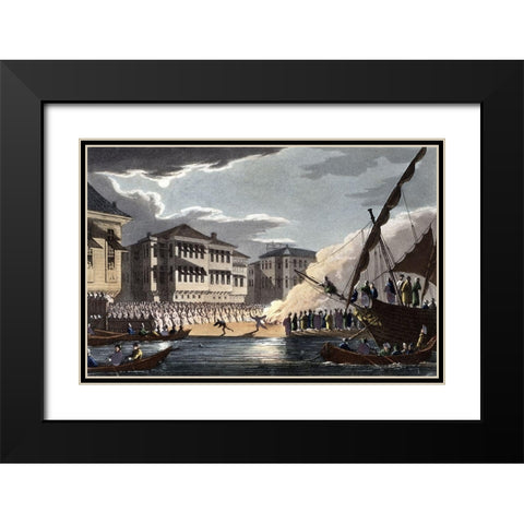 Terapiafrom Interesting Views In Turkey Black Modern Wood Framed Art Print with Double Matting by Unknown