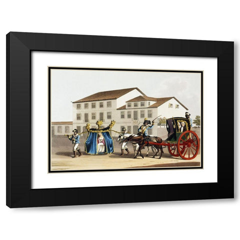 The Chege and Cadeira Black Modern Wood Framed Art Print with Double Matting by Unknown