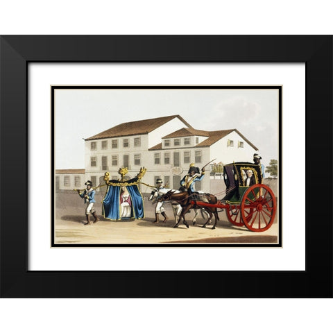The Chege and Cadeira Black Modern Wood Framed Art Print with Double Matting by Unknown