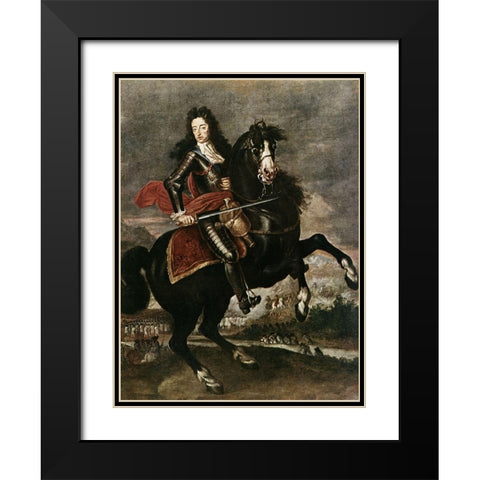 William III of England Black Modern Wood Framed Art Print with Double Matting by Unknown