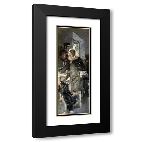 Spain Black Modern Wood Framed Art Print with Double Matting by Vrubel, Mihail Aleksandrovic