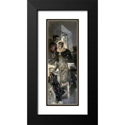 Spain Black Modern Wood Framed Art Print with Double Matting by Vrubel, Mihail Aleksandrovic