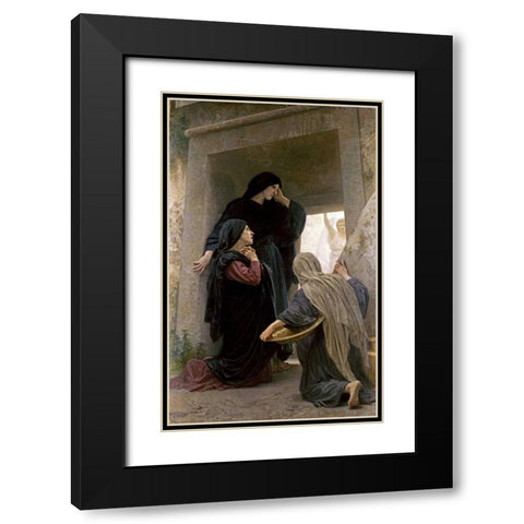The Three Marys at the Tomb Black Modern Wood Framed Art Print with Double Matting by Bouguereau, William-Adolphe