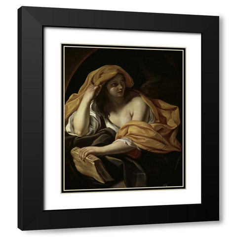 Allegory of Philosophy Black Modern Wood Framed Art Print with Double Matting by Brandi, Giacinto