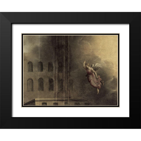 The Pool of Bethesda Black Modern Wood Framed Art Print with Double Matting by Droochsloot, Joost Cornelisz