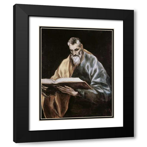 Simon Black Modern Wood Framed Art Print with Double Matting by Greco, El