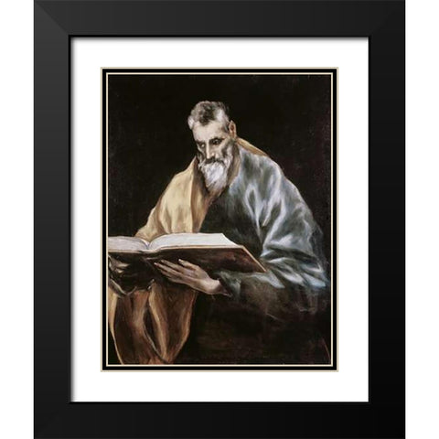 Simon Black Modern Wood Framed Art Print with Double Matting by Greco, El