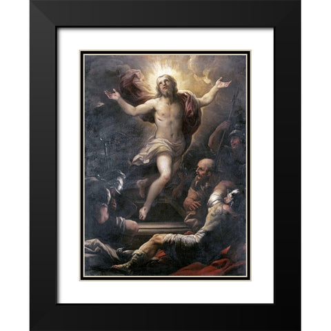 The Resurrection Black Modern Wood Framed Art Print with Double Matting by Giordano, Luca