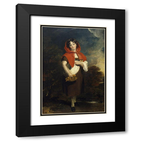 Emily Anderson: Little Red Riding Hood Black Modern Wood Framed Art Print with Double Matting by Lawrence, Sir Thomas
