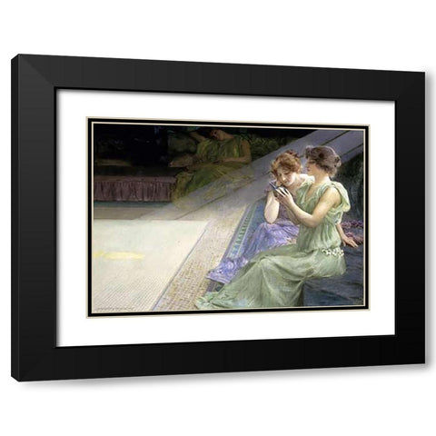 Iridescence Black Modern Wood Framed Art Print with Double Matting by Mowbray, Henry Siddons