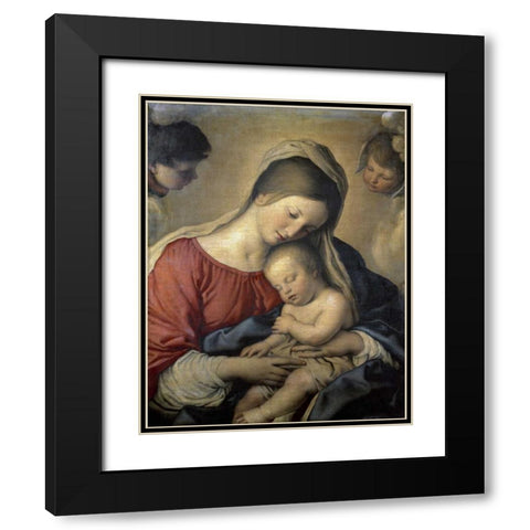 A Christian Allegory Black Modern Wood Framed Art Print with Double Matting by Provost, Jan