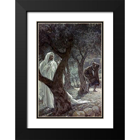 Museumist Appearing to Peter Black Modern Wood Framed Art Print with Double Matting by Tissot, James