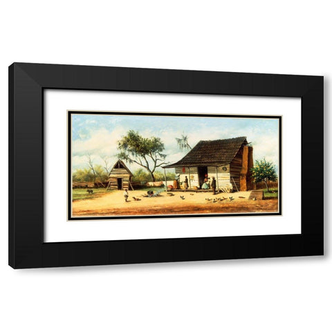 The Orange Tree Black Modern Wood Framed Art Print with Double Matting by Walker, William Aiken