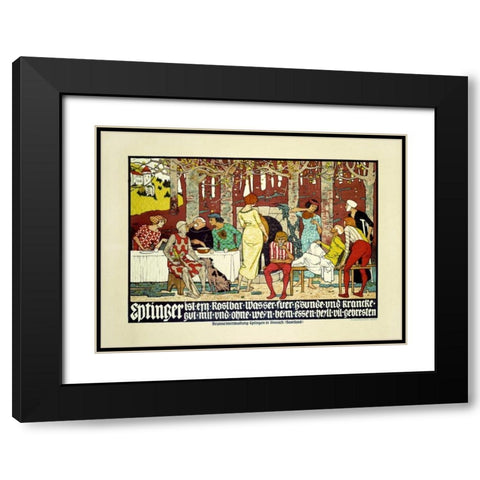Eptinger Black Modern Wood Framed Art Print with Double Matting by Mangold, Burkhard