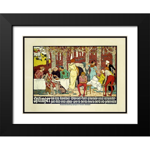 Eptinger Black Modern Wood Framed Art Print with Double Matting by Mangold, Burkhard