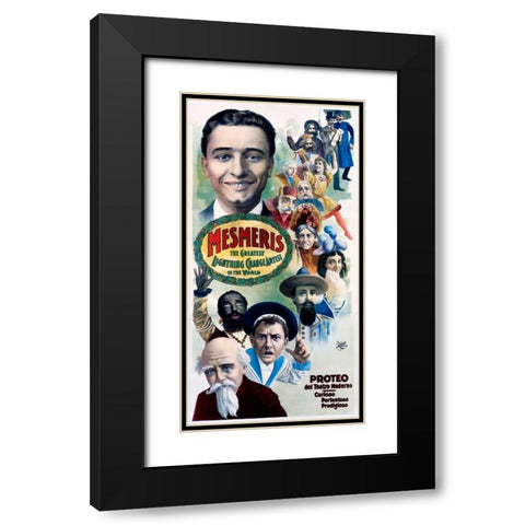 Mesmeris / The Greatest Lightening Change Artist in the World Black Modern Wood Framed Art Print with Double Matting by Unknown