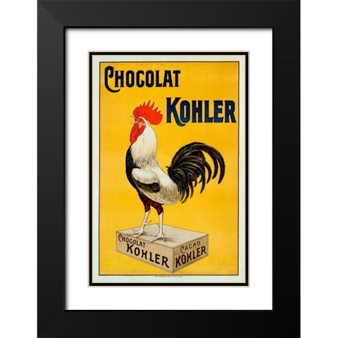 Chocolat Kohler Black Modern Wood Framed Art Print with Double Matting by Unknown