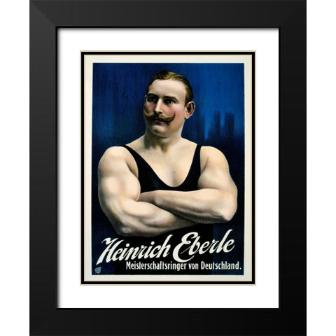 Heinrich Eberle Black Modern Wood Framed Art Print with Double Matting by Friedlander
