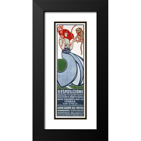 III Esposizione bozzetti di pittura Black Modern Wood Framed Art Print with Double Matting by Sormani, Gian Luciano