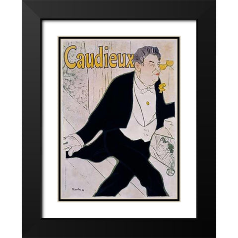 P Sescau / Photographe Black Modern Wood Framed Art Print with Double Matting by Toulouse-Lautrec, Henri
