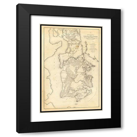 Civil War - Yorktown To Williamsburg, 1862 Black Modern Wood Framed Art Print with Double Matting by Abbot, Henry L.