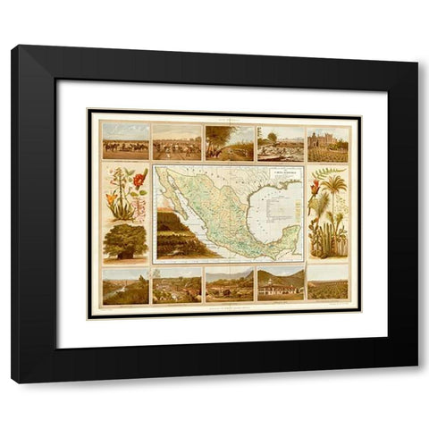 Carta Agricola, 1885 Black Modern Wood Framed Art Print with Double Matting by Cubas, Antonio Garcia