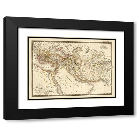 LEmpire dAlexandre, 1822 Black Modern Wood Framed Art Print with Double Matting by Brue, Adrien Hubert