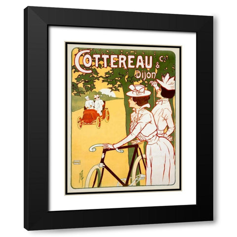 Cottereau Black Modern Wood Framed Art Print with Double Matting by Misti