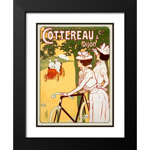 Cottereau Black Modern Wood Framed Art Print with Double Matting by Misti