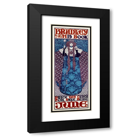 Bradley/His Book/June Black Modern Wood Framed Art Print with Double Matting by Bradley, William H.