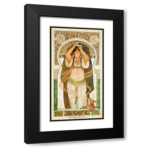 Delhaize Freres Black Modern Wood Framed Art Print with Double Matting by Hamner