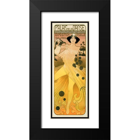 Palais de la  Danse Black Modern Wood Framed Art Print with Double Matting by Orazi, Manuel