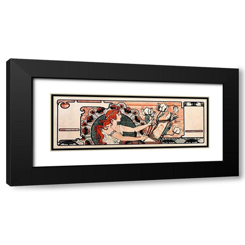 La Lithographie Black Modern Wood Framed Art Print with Double Matting by Marie, Gustave