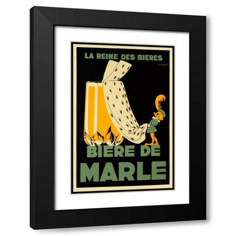 Biere de Marle Black Modern Wood Framed Art Print with Double Matting by Courchinoux, Edouard