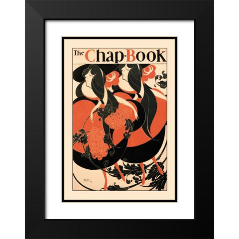 The Chap Book, 1894 Black Modern Wood Framed Art Print with Double Matting by Bradley, William H.