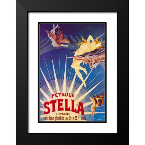 Petrole Stella, 1897 Black Modern Wood Framed Art Print with Double Matting by Gray, Henri