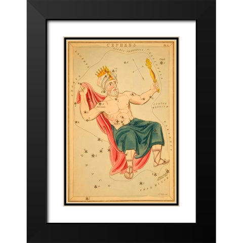 Cepheus, 1825 Black Modern Wood Framed Art Print with Double Matting by Aspin, Jehoshaphat