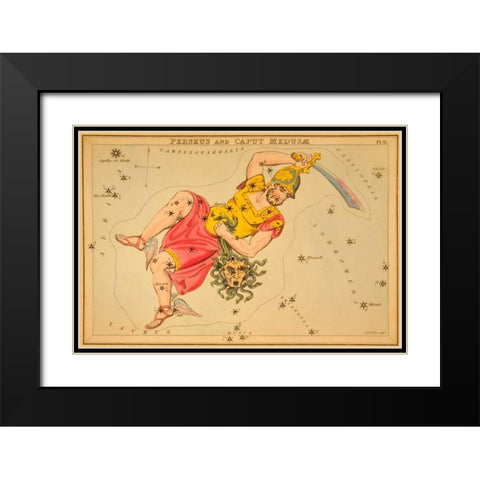 Perseus and Caput MedusÃ¦, 1825 Black Modern Wood Framed Art Print with Double Matting by Aspin, Jehoshaphat