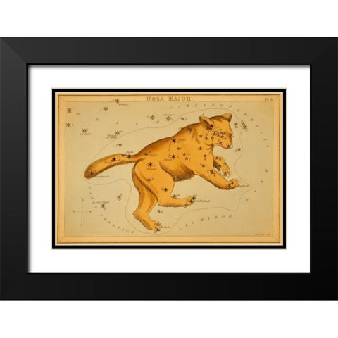 Ursa Major, 1825 Black Modern Wood Framed Art Print with Double Matting by Aspin, Jehoshaphat