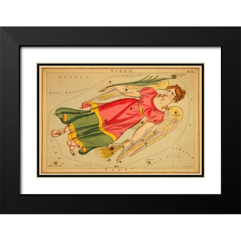 Virgo, 1825 Black Modern Wood Framed Art Print with Double Matting by Aspin, Jehoshaphat