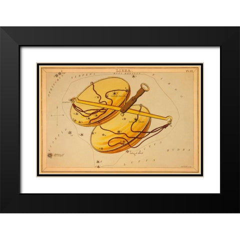 Libra, 1825 Black Modern Wood Framed Art Print with Double Matting by Aspin, Jehoshaphat