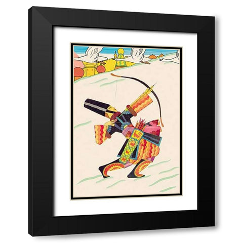 Tarban the Bowman, 1926 Black Modern Wood Framed Art Print with Double Matting by McIntosh, Frank