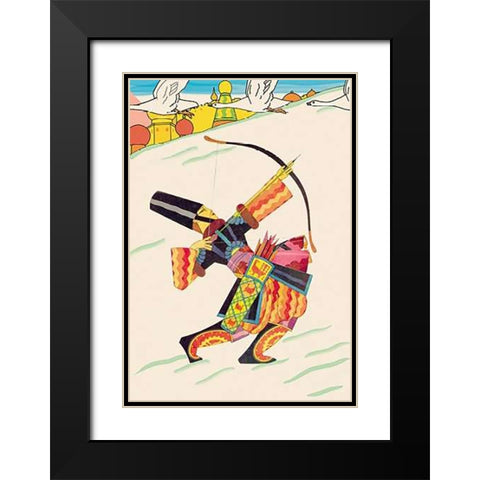 Tarban the Bowman, 1926 Black Modern Wood Framed Art Print with Double Matting by McIntosh, Frank