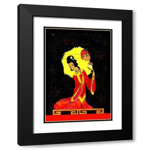 The Princess Badour, 1926 Black Modern Wood Framed Art Print with Double Matting by McIntosh, Frank