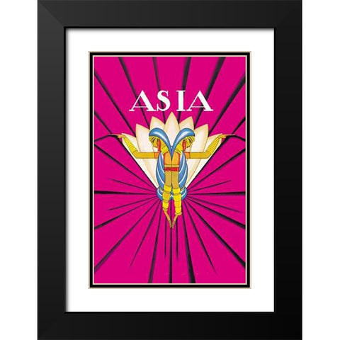 Indian Dance, 1927 Black Modern Wood Framed Art Print with Double Matting by McIntosh, Frank