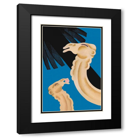 Forbidden Fruit, 1930 Black Modern Wood Framed Art Print with Double Matting by McIntosh, Frank