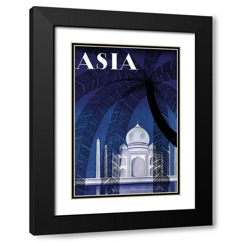 In Agra with Title, 1930 Black Modern Wood Framed Art Print with Double Matting by McIntosh, Frank